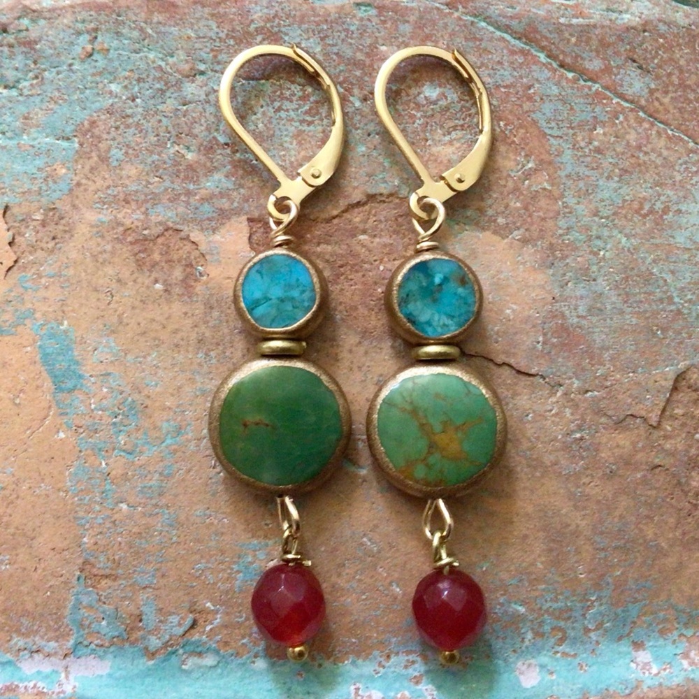 Turquoise Earrings Sundance Charm - Picture 10 of 11